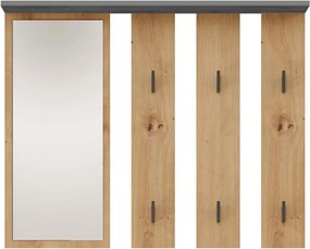 Parma tükrös fogas, antracit-tölgy