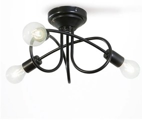 Light4home Csillár STYLE 3xE27/60W/230V fekete 30703-cl332-pla000-cp000