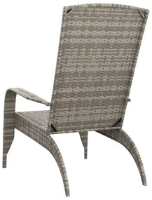 szürke polyrattan kerti adirondack szék