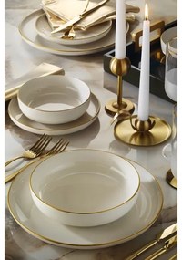 16 darabos fehér/arany porcelán étkészlet