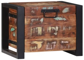Tároló ládák 40x30x30cm Szilárd Újrahasznosított Fa és Fém