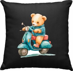 Gyerek macis párna, színes, fekete