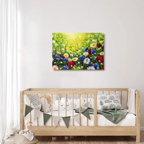 Vadvirágok képe (üvegen) (70x50 cm)