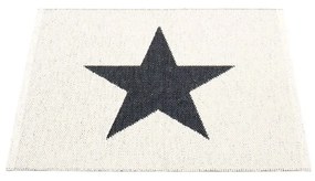 Fekete-fehér kültéri-beltéri szőnyeg 70x90 cm Viggo Black – Pappelina