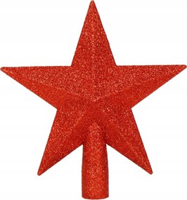 Csillag Karácsonyfa Csillag Törhetetlen Piros Karácsonyi Dekoráció 19cm