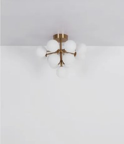 Globo 56143-13D Mennyezeti lámpa fém fekete matt, füstszínű üveg gömbök, ø: 560mm, M: 430mm, 13x G9 LED 5W 230V izzók nélkül