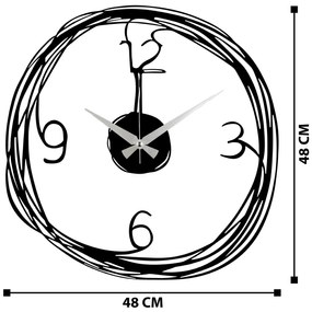 Fali Dekoráció Decorative Metal Wall Clock, Gergo