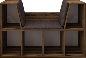 Livora könyvespolc, rusztikus dió, 103 cm