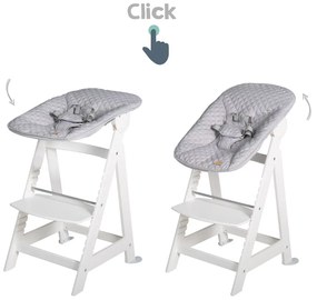 Fehér etetőszék Grow-Along – Roba