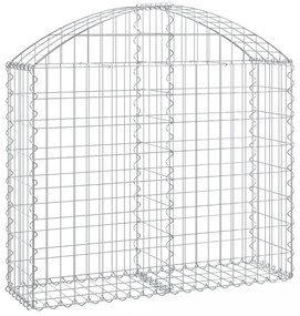 íves horganyzott vas gabion kosár 100x30x80/100 cm