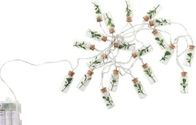 URBAN JUNGLE Led-es égősor, befőttes üveg / levél