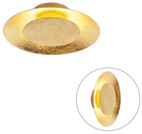 Art deco mennyezeti lámpa arany / sárgaréz, LED-del - nap