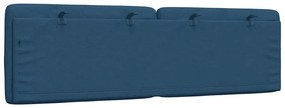 kék szövet fejtámla párna 160 cm