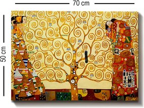Kanvas Tablo 272 Gustav Klimt vászonkép, 50 x 70 cm
