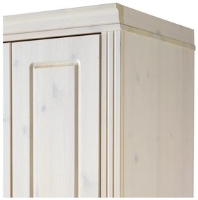 Fehér borovi fenyő ruhásszekrény 65x180 cm Anita – Støraa