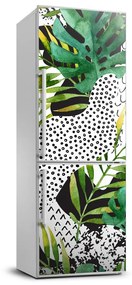 Matrica hűtőre Trópusi levelek FridgeStick-70x190-f-171174035