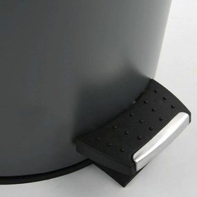 Sötétszürke acél pedálos szemetes 3 l Adonis – Spirella