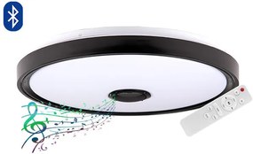 MasterLED Cosmo 72 W-os 500 mm fekete RGBW LED távirányítós mennyezeti lámpa