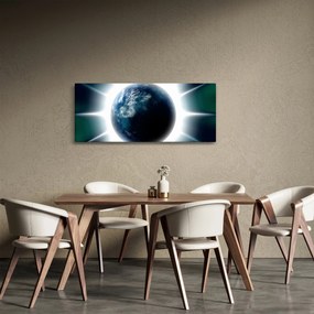 Egy besugárzott bolygó képe (120x50 cm)