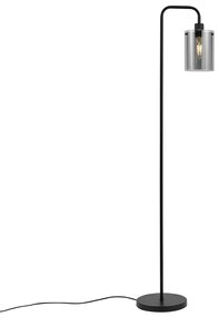 Design állólámpa fekete füstüveggel - Domo