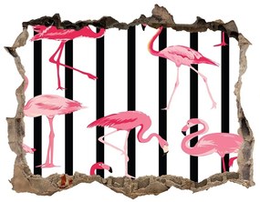3d-s lyuk vizuális effektusok matrica Flamingók rudak nd-k-82700283