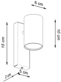 Sollux SL.1076 - Fali lámpa UTTI 1xGU10/40W/230V fehér