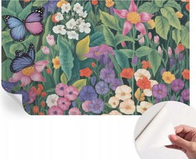 Dekoratív öntapadós fotótapéta irodába Virágos robbanás 416x254 cm