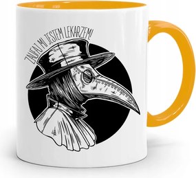 Sárga Bögre Orvosnak Bízz Bennem Orvos Vagyok, fényképes nyomattal