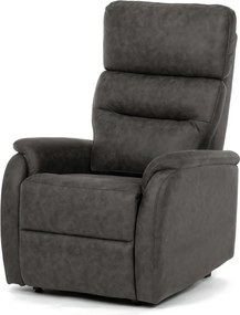 Polohovací křeslo, elektrické kabelové ovládání, černá, látka vintage, TV-L8904 BK3