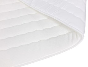 Boxspring franciaágy LED világítással 180x200 GALWAY - fekete ökobőr + INGYENES topper