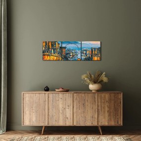 Kép - Cable Car, San Francisco (órával) (90x30 cm)