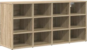 vidaXL Cipőszekrény polcokkal Sonoma tölgy 103 x 30 x 51 cm Faanyag