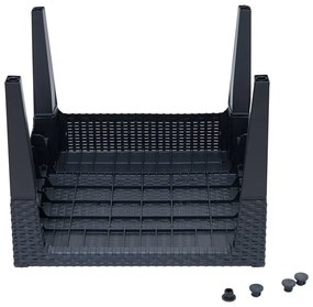 Fekete rattan fotel COLUMBIA
