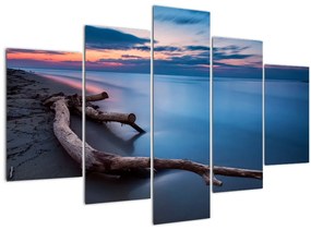 Egy kép a tengerparton naplementekor (150x105 cm)