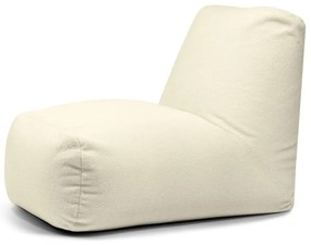 Krémszínű buklé babzsákfotel Tube – SLOWDOWN