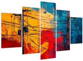 Kép - Absztrakt elektromos vezetékek (150x105 cm)