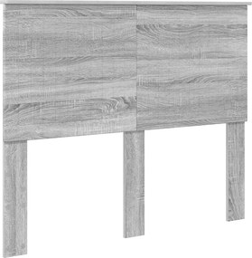 vidaXL Fejtámla fejtámlával Szürke Sonoma 120 cm Faanyag