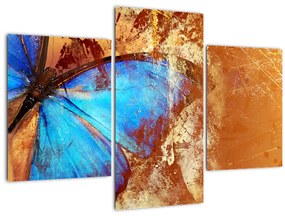 Kép - Kék pillangó (90x60 cm)