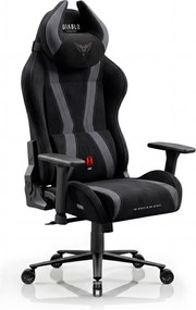 Gamer szék szövet fekete Normal Size: Diablo X-Horn 2.0 Burned Black