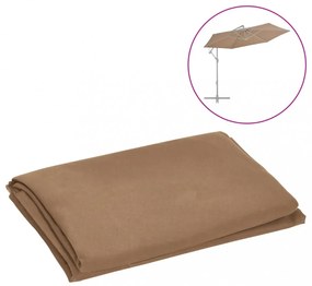tópszínű konzolos napernyő csereponyva 300 cm