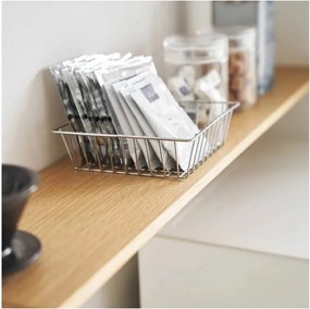 Fehér-natúr színű fa kiegészítő polc 90x18 cm Tower – YAMAZAKI