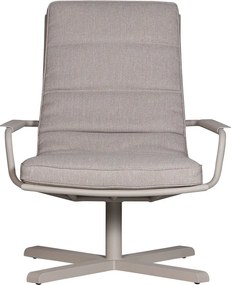 Világosszürke fém kerti fotel Coosa – Exotan