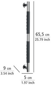 Fali rozsdamentes acél fürdőszobai kapaszkodó Secura – Wenko