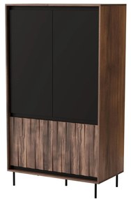 Ruhásszekrény Sting S1 (dió + fekete). 1092423