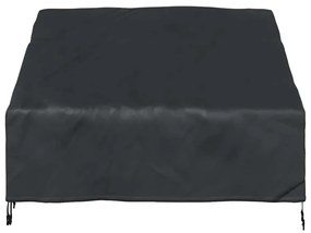 Kerti Pad Borító Fekete 130 x 95 x 40 / 80 cm 210D szövet