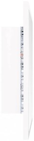 fehér akril LED-es fürdőszobai tükör 40 x 8,5 x 37 cm