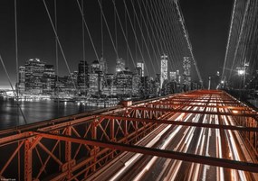 Poszter 29,7x21cm Brooklyn híd este 2, Assaf Frank