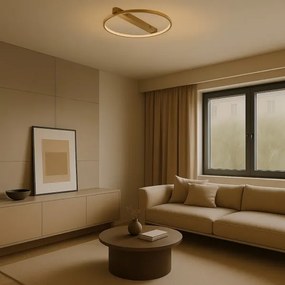 Rabalux 71347 - LED mennyezeti lámpatest BELIZA LED/45W/230V 3000K 50x55 cm aranyszínű