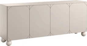 Sonatia II komód 200 cm négyajtós - kasmír / gömb lábak