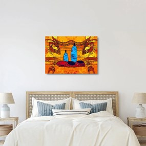 Kép - Ősi festészet (üvegen) (70x50 cm)